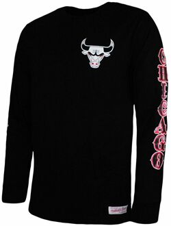 Chicago Bulls Lange Mouw Zwart Heren Top Rood