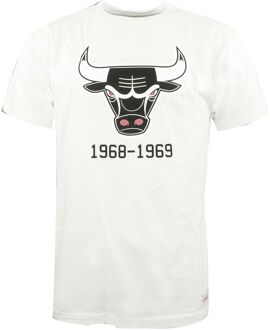 Chicago Bulls Team Logo Heren T-shirt Wit - M