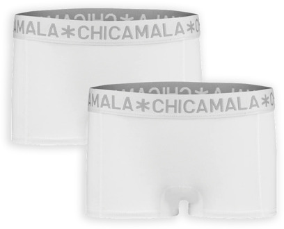 Chicamala Muchachomalo Meisjes ondergoed Muchachomalo GIRLS BOXER 2-PACK wit 176