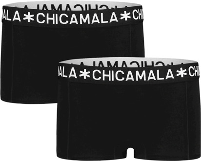 Chicamala Muchachomalo Meisjes ondergoed Muchachomalo GIRLS BOXER 2-PACK zwart 146/152