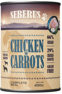Chicken w/Carrots graanvrij natvoer hond 6 x 400 g