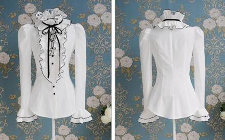 Chiffon vrouwen Lichaam Blouse Tops Shirt Stand Kraag Ruches xxl plus size