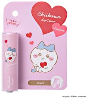 Chiikawa Heart Series Lip Cream Hachiware Peach