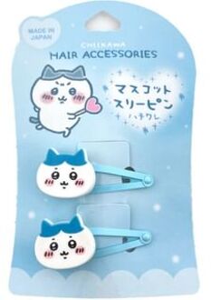 Chiikawa Mascot Hair Clip - Hachiware Blue (Set of 2) 77 x 119mm