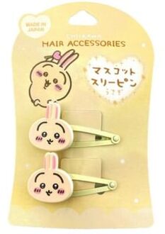 Chiikawa Mascot Hair Clip - Usagi Yellow (Set of 2) 77 x 119mm