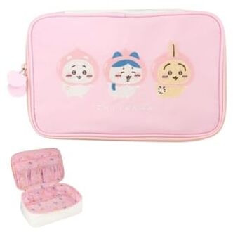 Chiikawa Travel Makeup Bag / Travel Toiletry Bag (Peach Series) 290 x 190 x 100mm
