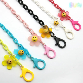 Child&Adult Mask Chain Sun flower Acrylic Mask Rope Save mask Glasses Dual-Purpose Lanyard Extension Non-Slip Face Mask Lanyard