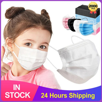Child Disposable Medical Mask 3 Layer Ply Filter Mouth Face Mask Safe Breathable Protective Surgical Masks Nonwoven masks