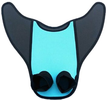 Childern Mermaid Voet Vinnen Zwemmen Siamese Enkel Snorkelen Surfen Duiken Vinnen Kids Draagbare Korte Kikker Schoenen Water Sport blauw