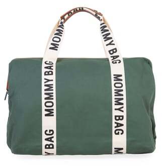 Childhome Mommy Bag Signature Canvas groen