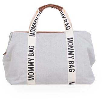 Childhome Mommy Bag Signature Canvas offwhite Wit