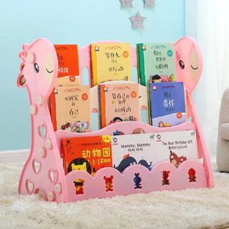 Children bookshelf simple bookshelf, landing shelf, Baby magazine shelf, student bookcase, kindergarten newspaper and newspaper