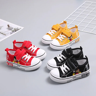 Children Canvas Shoes Spring New Cartoon Boys Girls Casual Shoes Soft Bottom Anti-Slippery Kids Shoes Unisex