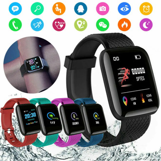 Children Couple Watch Waterproof Large Screen Pedometer Bluetooth Heart Rate Sleep Monitoring Children Men Gift Free shipping