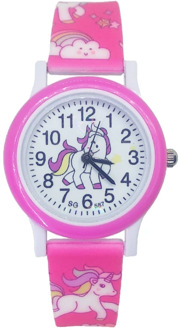 Children Cute Unicorn Watch Cartoon Pony Girls Child Clock Student Sports Kids Watches Boys Baby Watch Baby Birthday Party Gifts