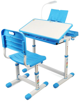 Children Desk and Chair Set Multifunctional Ergonomic Desk for Kids Student Adjustable Writing Study Desk Combination Desktop