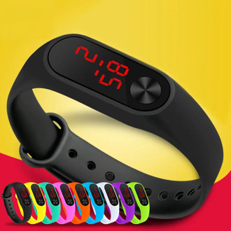 Children Digital Bracelet Silicone Sports Timer Electronic Watch Boy Girl Universal Watch Relogio Infantil Montre Enfant Garcon