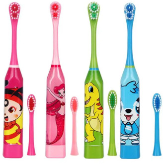 Children Electric Toothbrush Cartoon Sonic Toothbrush Oral Hygiene Teeth Care Kids Tooth Brush 2PCS Replaceable Head Soft Hair