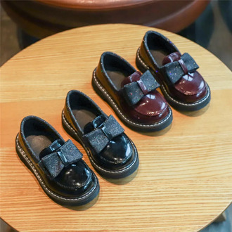 Children Kids girls Spring Sweet Cute Bowknot Dance Princess Single Casual Shoes girls shoes sandals chaussures ete fille C12253