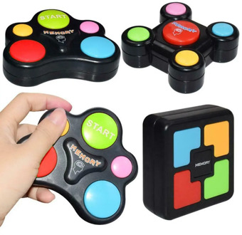 Children Puzzle Memory Game Console LED Light Sound Interactive Toy Training Hand Brain Coordination