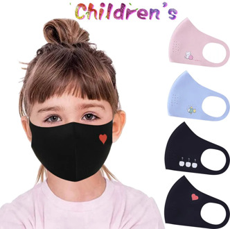 Children Reuseable Mouth Mask Cute Cartoon Printed Face Mask Facial Mask Washable Mouth Cover Dustproof Protective Mouth Muffle