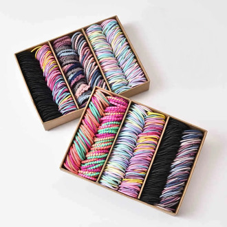 Children Rubber Hairband Non-Disposable Hairband Boxed Baby Small Number Girls Hair Band Little Girl Hair Accessories Headdress