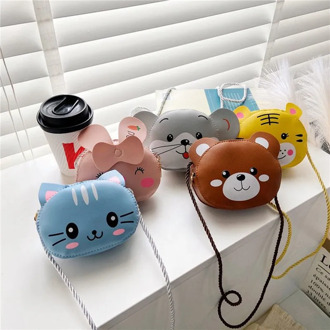 Children's bag 2020 new cartoon cat shoulder bag cute coin purse bag for boys and girls toddler baby accessories bag