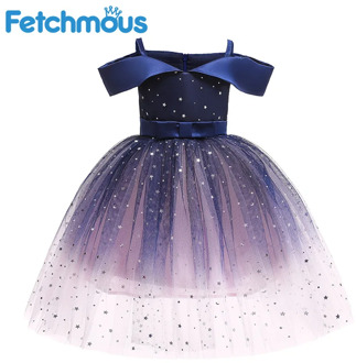 Children's Dress For Girls Princess Dress Evening Kids Fluffy Up Elegant 2-10 Years Old Girlish Party Ceremony