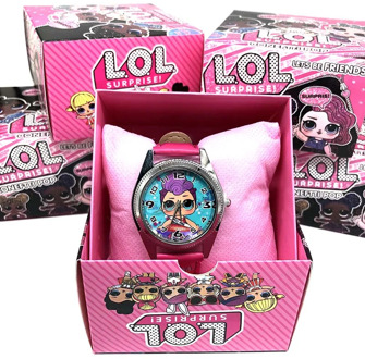 Children's electronic watch cartoon watches LOL surprise doll kindergarten student gift box watch children watch girl watches