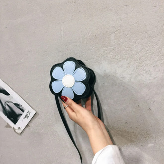 Children's School Bag Coin Purse Round Shoulder Bag Mini Women's Shoulder Bag Sunflower Baby Bag Snack Pack Flowers Pattern