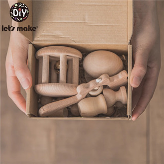 Children's Toys Baby Birthady Set Milestones Brush Baby Rattle Photography Birth Newborn Set Baby Educational Gift For Kid