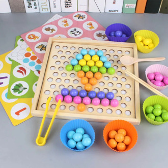 Children's toys train the baby to learn chopsticks beads ball beans 3-6 years old puzzle early education flying chess game