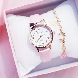 Children's watch female waterproof and anti-fall cute young girl pointer type cartoon electronic quartz watch gifts for girls