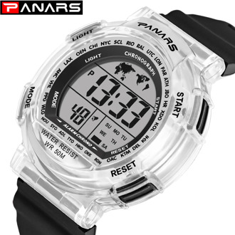 Children's Watches 50m Waterproof PANARS LED Multifunction Dual Tim Digital Kids Wrist Watches Children Watch For Boy Girl