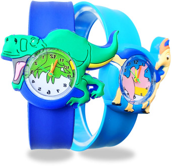 Children's Watches Kids Cartoon Toys Baby Gift Dinosaur Anime Patted Children Watches Silicone Strap Child Quartz Watch Clock