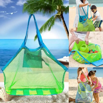 Children Sand Away Protable Mesh Bag Kids Beach Toys Storage Sundries Bags Kids Toy Bag juguetes niños 4 a 6 años