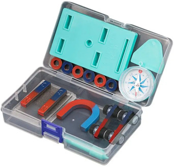 Children Science Bar Ring Horseshoe Compass Magnet Car Kit Experiment Tools Great for science fair projects or classroom demos