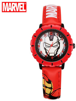Children Super Hero Fashion Casual Leather Soft Strap Watches Kids Quartz Wrist Watch Boy Gift Iron Man MARVEL Clocks Kol Saati