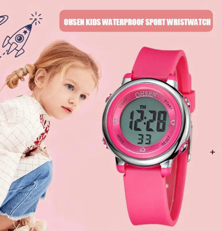 Children Watch 5ATM Waterproof LED Sports OHSEN Digital Kids watch Fashion women Wristwatch relogio feminino Girl Clocks Gift