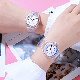 Children Watch The Girls Waterproof Students Lovely Fashion Boys and Girls Pink Is Soft Sister Kids Watches