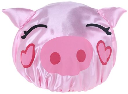 Childrens Badmuts Double-Layer Kinderen Cartoon Waterdichte Douche Cap Leuke Baby Bad Beschermende Cap Badkamer Accessoires