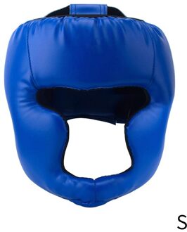 Childrens Boksen Helm Mannen Vrouwen Pu Karate Muay Thai Guantes De Boxeo Gratis Vechten Mma Sanda Training Volwassenen Apparatuur Blauw / L