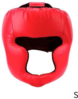 Childrens Boksen Helm Mannen Vrouwen Pu Karate Muay Thai Guantes De Boxeo Gratis Vechten Mma Sanda Training Volwassenen Apparatuur Rood / L