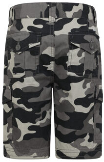 Childrens/Kids Camo Cargo Shorts (Zwart) - 5-6J / 110-116cm