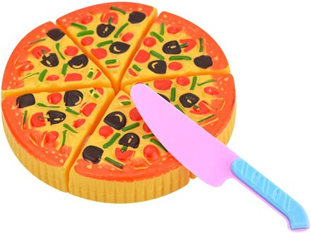 Childrens Kids Pizza Cutter Plakjes Toppings Pretend Diner Keuken Play Food Servies Speelgoed Cadeau Voor Kinderen Speelhuis #40