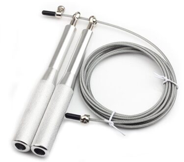 Childrenspeed Jump Rope Crossfit Professionele Mannen Vrouwen Gym Kabel Staaldraad Lager Springtouw Verstelbare Fitness Springtouwen zilver