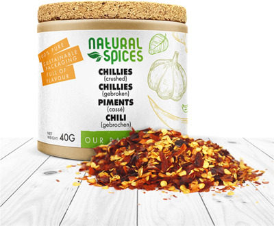 Chillies gebroken 2-4 mm - 40 gram