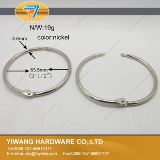 China fabriek direct goedkope 10 stks boekbinder O ring kalender cirkel sleutelhanger hond chain ring sleutelhanger opknoping ring Bourgondië