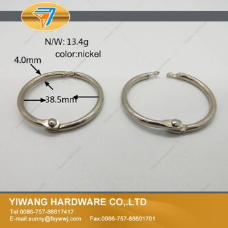 China fabriek direct goedkope 10 stks boekbinder O ring kalender cirkel sleutelhanger hond chain ring sleutelhanger opknoping ring Paars