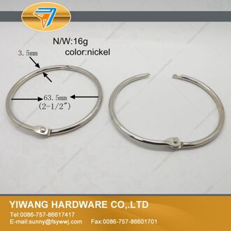 China fabriek direct goedkope 10 stks boekbinder O ring kalender cirkel sleutelhanger hond chain ring sleutelhanger opknoping ring Rood